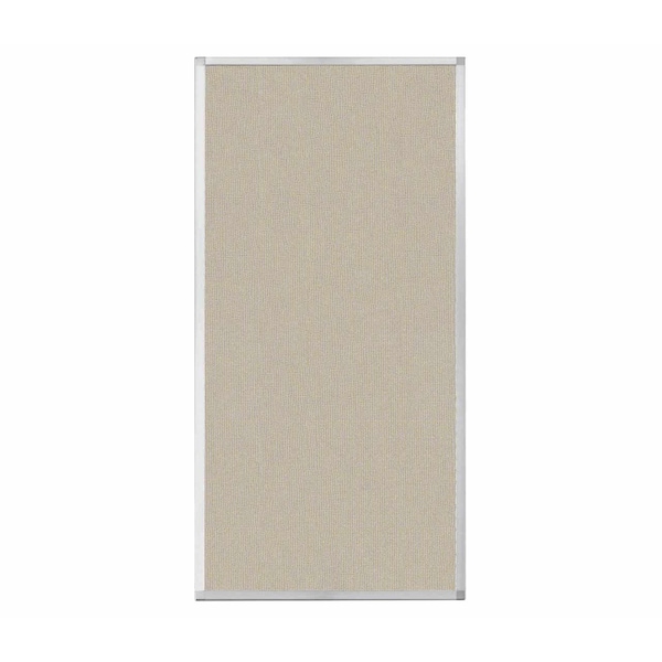 Hush Panel Configurable Cubicle Partition 3' x 6' Sand Fabric